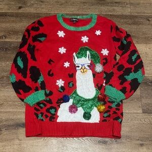 33 degrees llama Christmas‎ sweater XL